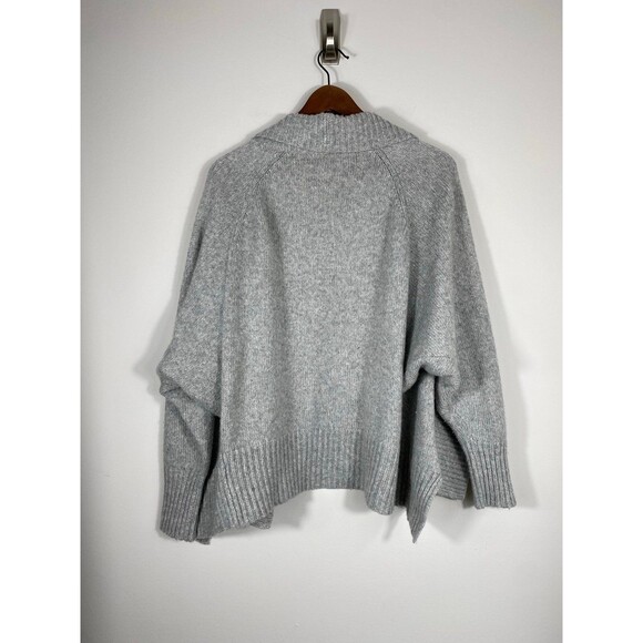 Express Women’s Gray Open Front Cardigan Sweater - Picture 2 of 5